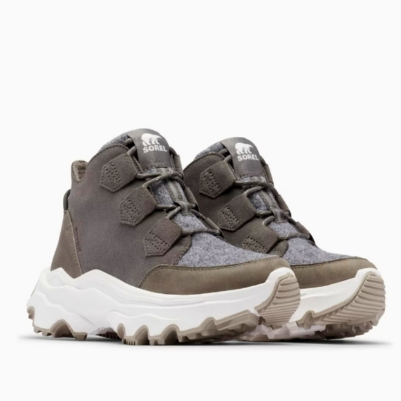 Sorel kinetic breakthru caribou sneaker boot grey 10.5 NWT - Picture 1 of 11